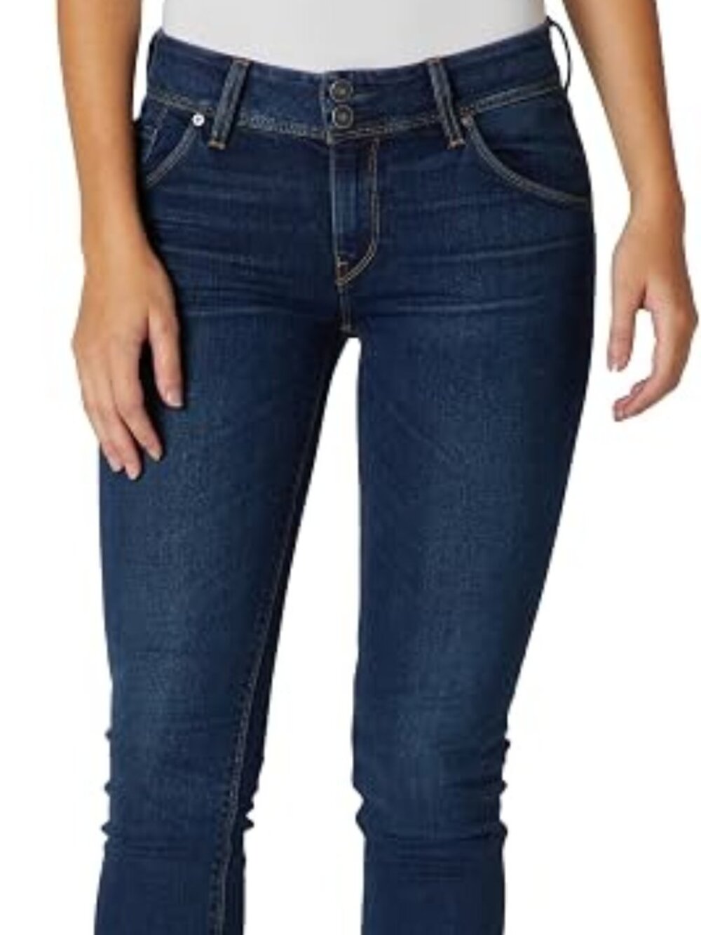 Pre-Loved Hudson Collin Dark Wash Skinny Jeans - Size 28
